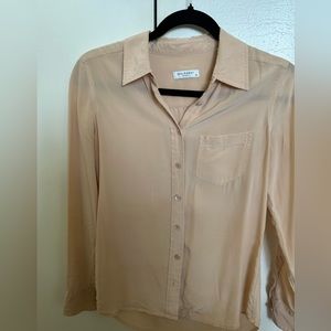 Equipment 100% silk light pink blouse XS